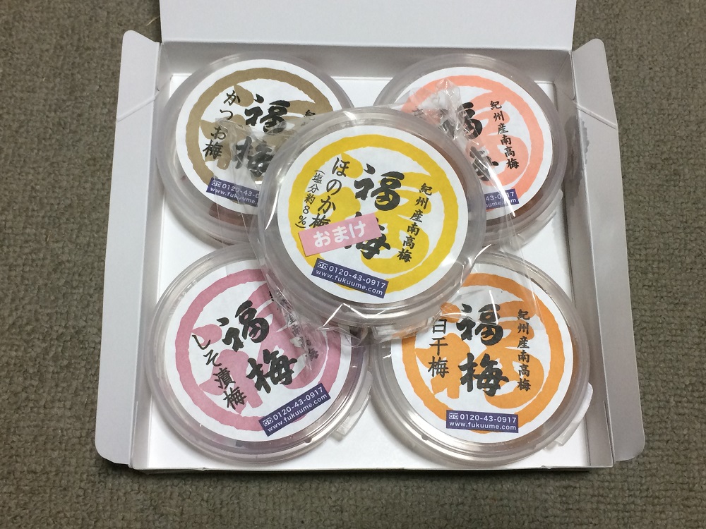 福梅本舗お試しセット5パック